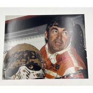 Bobby Allison Signed Photo 8X10 Color Vintage Racing Nascar